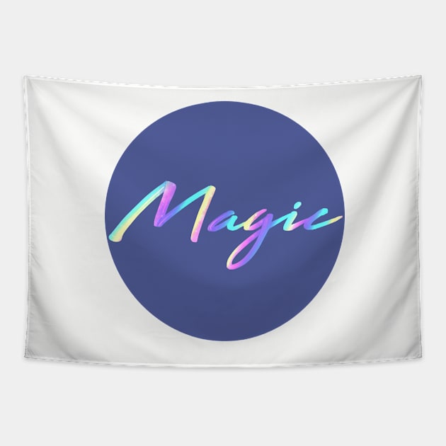 Magic Text Simple Tapestry by Bootyfreeze