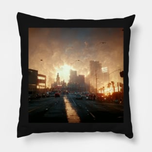 Destroyed City Pillow