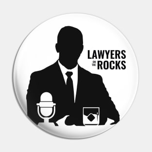 Lawyers on the Rocks Logo black merch Pin