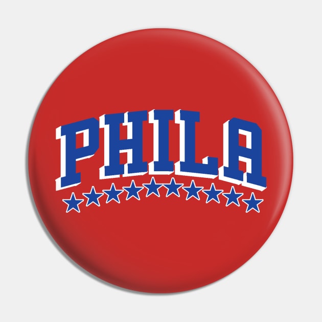 Sixers - Phila (Blue and White) Pin by scornely