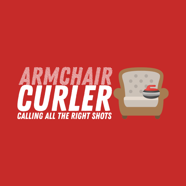 Curling - Armchair Curler - White Text by itscurling