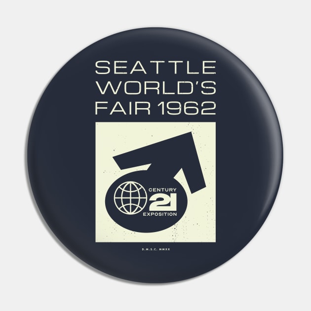 1962 Seattle World's Fair, Washington - Century 21 Pin by deadmansupplyco