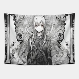 Goth Anime Girl Tapestry