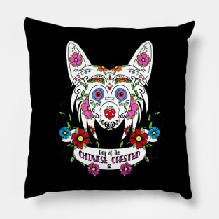 Chinese Sugar Skull Design Pillow