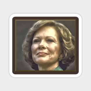 Portrait of First Lady Rosalynn Carter Magnet