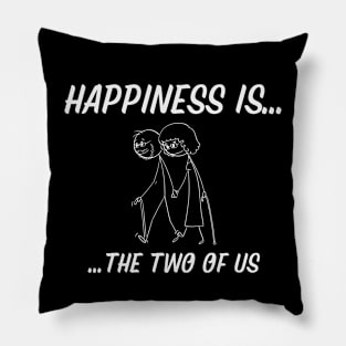 Happiness is the two of us old couple Pillow