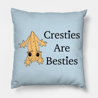 Cresties are Besties - Crested Gecko Pillow