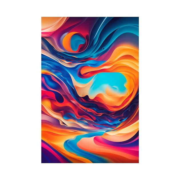 Flowing colors by Trouvaile Card