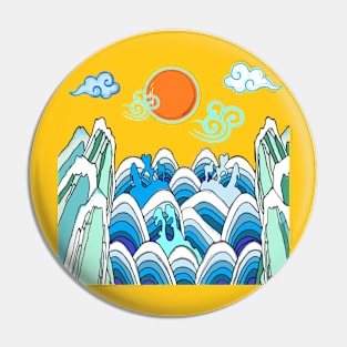 waves Pin