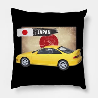 Yellow Acura Integra 1999 01 Pillow