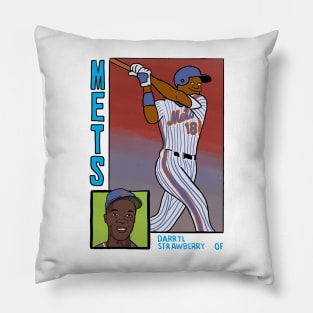 Darryl Strawberry - Homer at the Bat Simpsons Baseball Card Tee Pillow