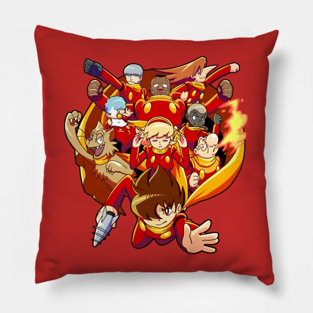 Cyborg 009 Pillow by Axl_fox