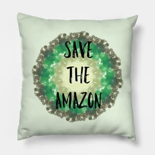 Save the Amazon Pillow