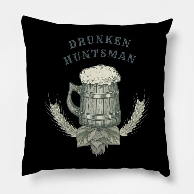 The Drunken Huntsman Pillow by CareTaker562