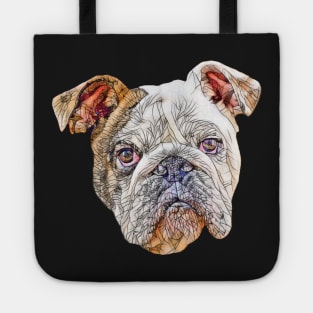 English Bulldog Face Tote