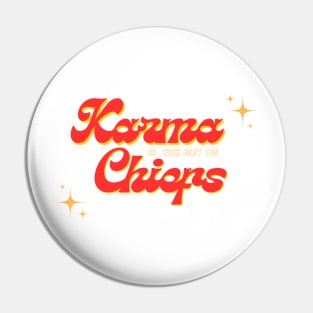 Karma is the guy on the chiefs - dark design Pin