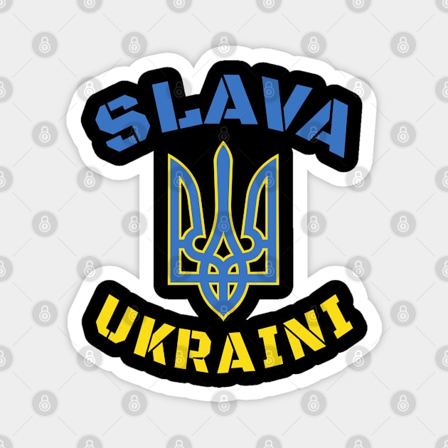 Ukraine Made in Ukrainian Slavs, Слава Україні! Magnet by Vladimir Zevenckih