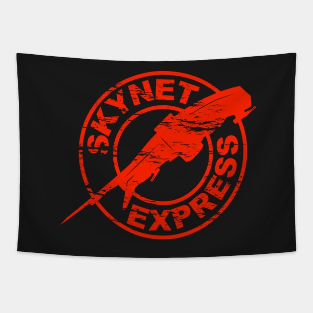 Skynet Express Tapestry by wolfkrusemark