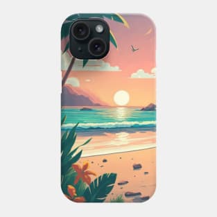 Beach, Tropical ocean Phone Case