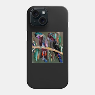 Bol;d coloured cockatoos Phone Case