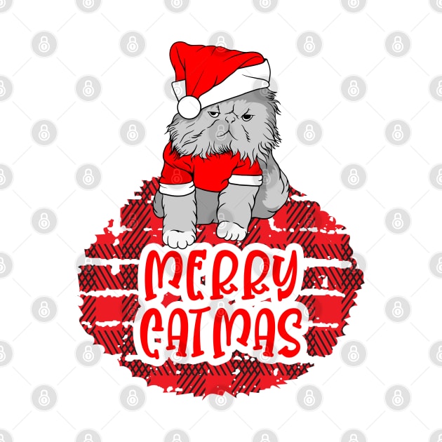 Merry Catmas - Funny Christmas With Cats by AS Shirts