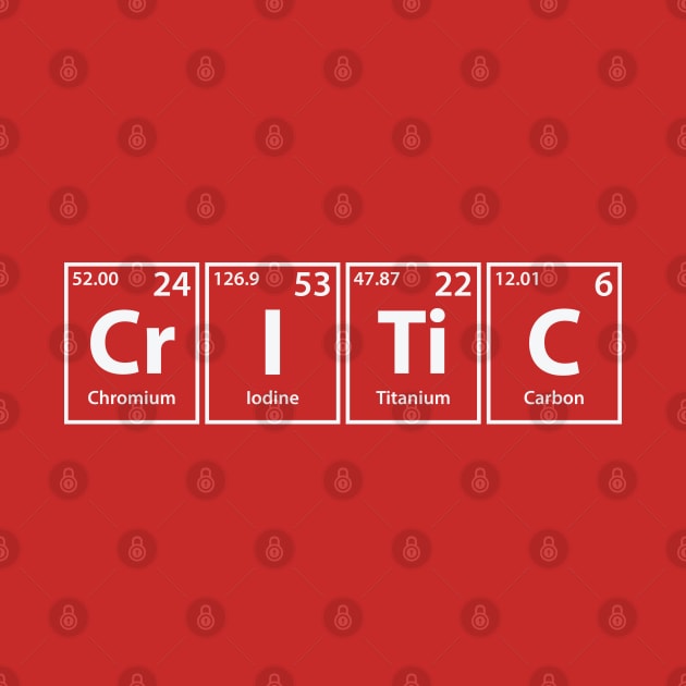 Critic (Cr-I-Ti-C) Periodic Elements Spelling by cerebrands