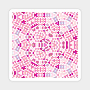 Kaleidoscope of Pink Diamond Arrows Magnet