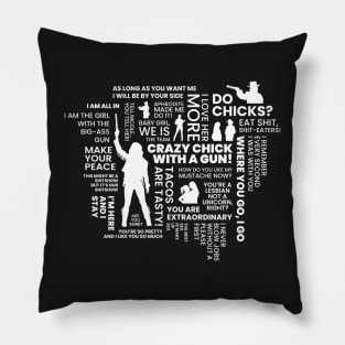 Wynonna Earp Word Cloud Pillow