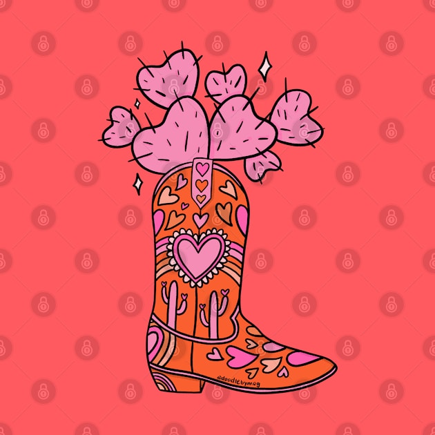 Valentine Cowboy Boot by Doodle by Meg