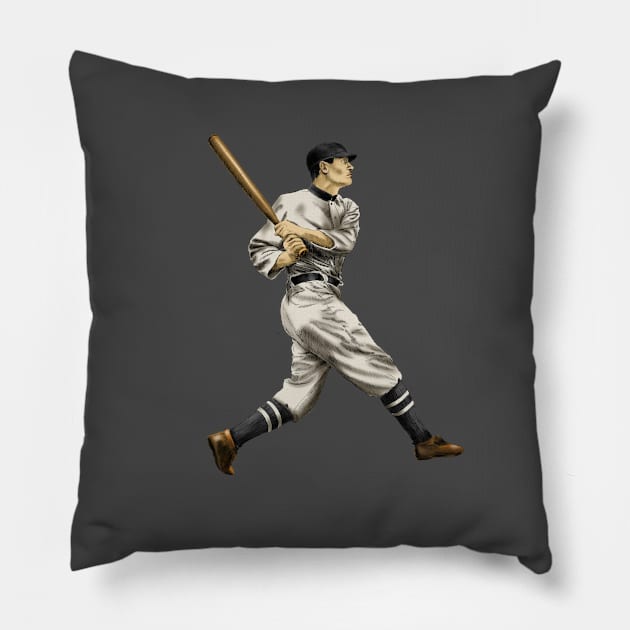 Baseball retro Pillow by sibosssr