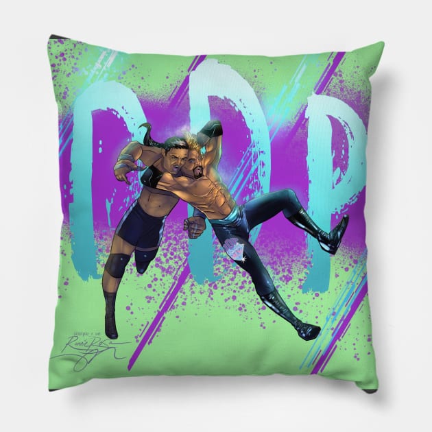 DDP DIAMOND CUTTER Pillow by Triple R Art