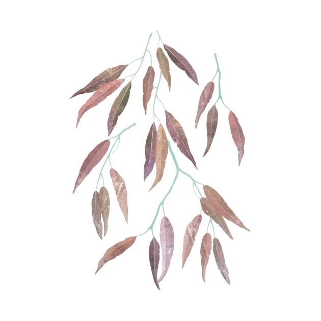 Eucalyptus leaves on marsala by LavishSeason