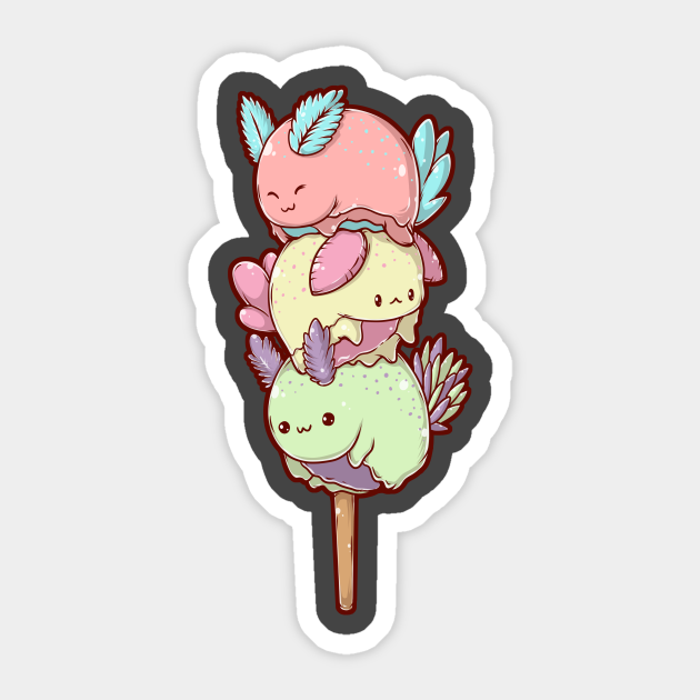 Kawaii Sea Slug Dango - Kawaii - Sticker