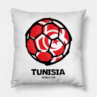 Tunisia Football Country Flag Pillow