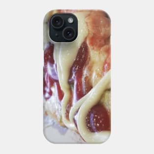 Juicy Slice of Ketchup And Mayo Pizza Photo Phone Case