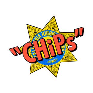 Chips Police Badge T-Shirt