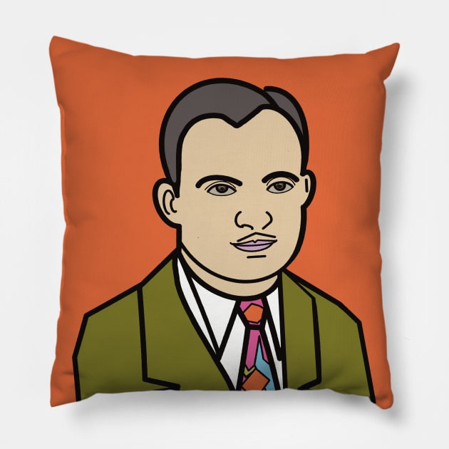 Cartoon Joe Pillow by FlippinTurtles