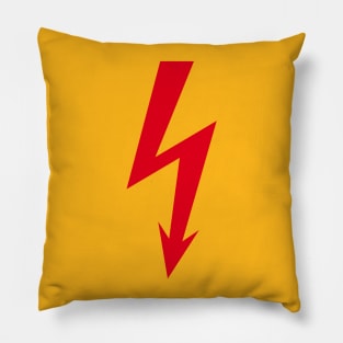 Flash / Blitz / Éclair / Rayo / Fulmine (Red) Pillow