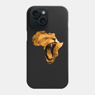 African Lion Roaring | Safari Culture | Africa Map | Africa Is Calling Phone Case