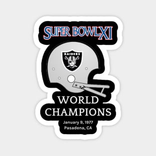 Super Bowl XI Oakland Raiders Magnet