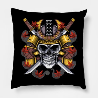 Samurai Warrior Skull Pillow