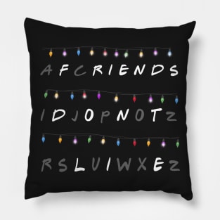 Friends don't lie - Alphabet Christmas lights message Pillow