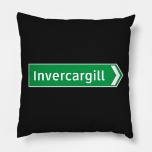 New Zealand Road Signage - Invercargill (Southland/Otago) Pillow