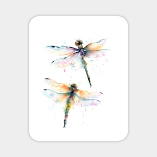 Two Dragonflies Magnet