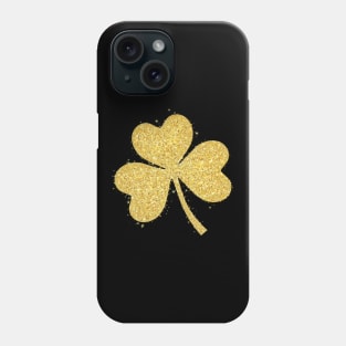 st patricks day golden spangled Phone Case