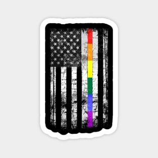 LGBT American Flag Magnet