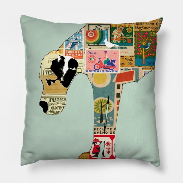 Great dane and Chihuahua Pillow by GreenNest