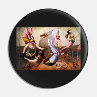 Circus Series Flying Trapeze Performers Pin