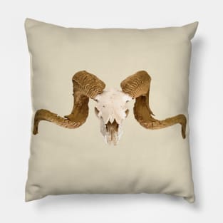 Ram's Skull Skeleton Pillow