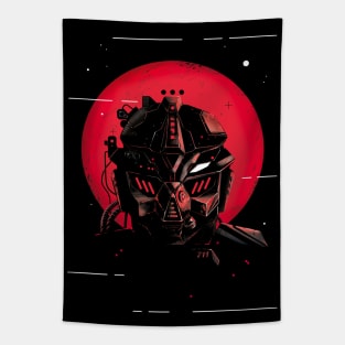 mean dark cyborg Tapestry